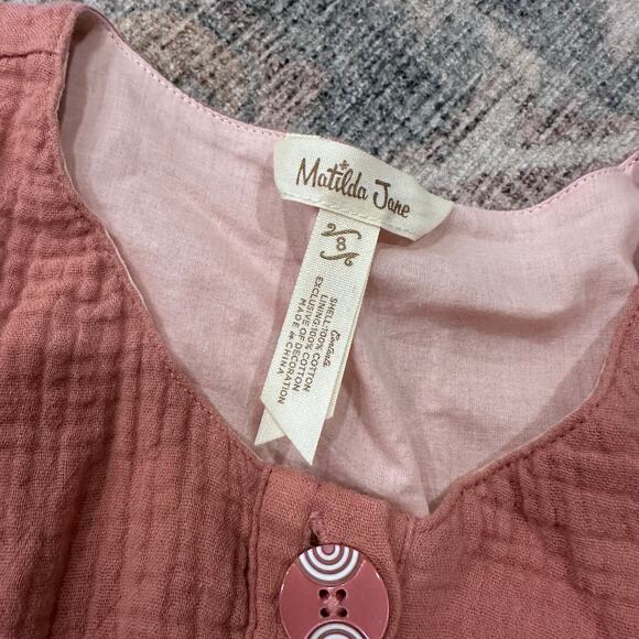 Matilda Jane Veda Dress Size 8 - Pink & Brown - Boho - Picture 5 of 7